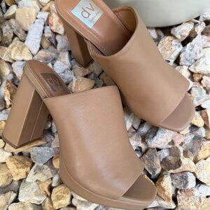 NEW DV by Dolce Vita Perla Platform Mules - Tan